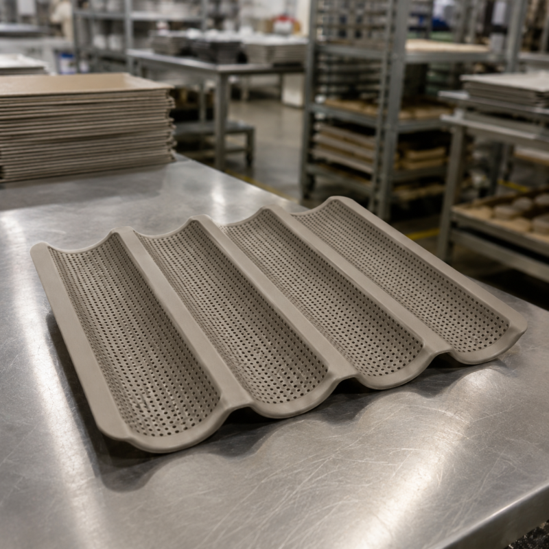 4-Slot Silicone Baguette Baking Pan